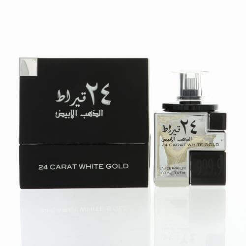 24 Carat White Gold by Lattafa perfume for unisex EDP 3.3 / 3.4 oz. New in Box