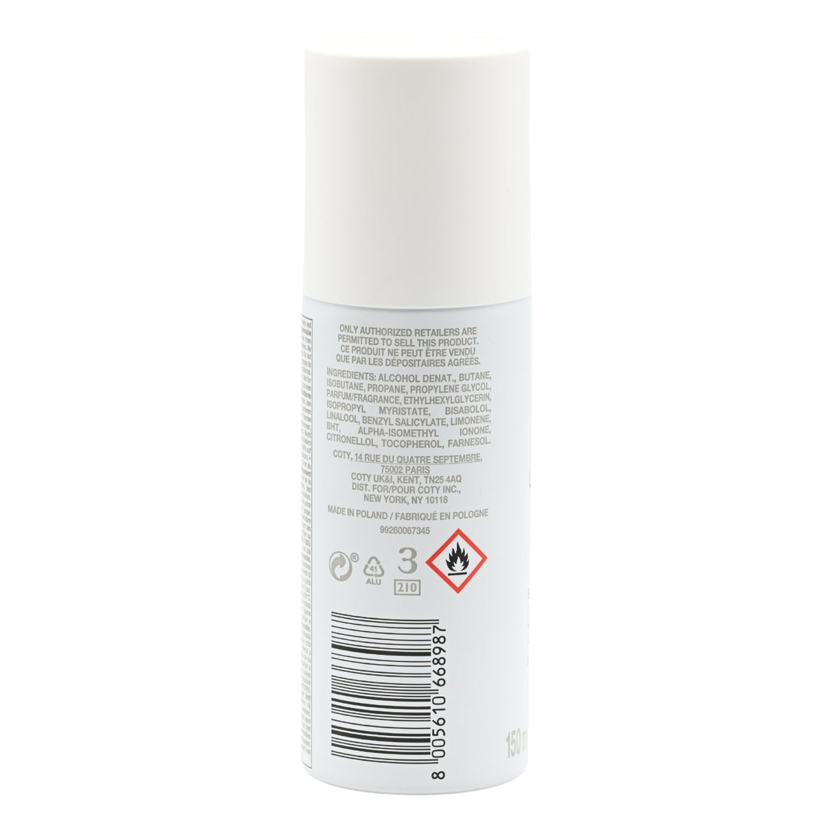 L.12.12 Pour Lui Blanc Pure by Lacoste deodorant for men 3.6 oz New