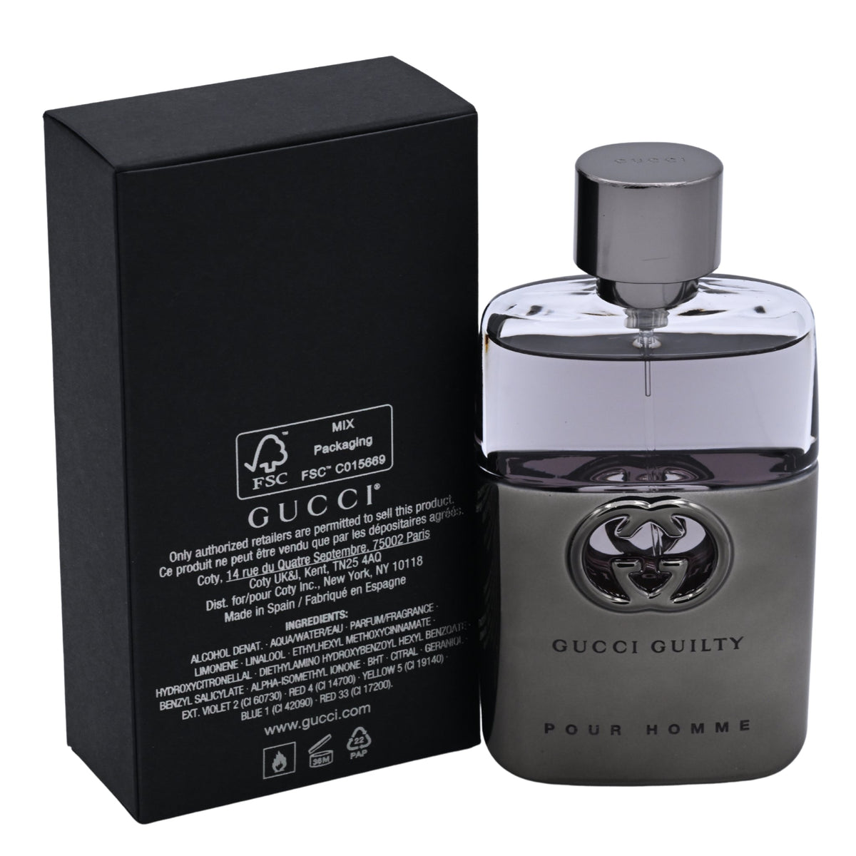 Gucci Guilty by Gucci cologne for men EDT 1.6 oz New in Box